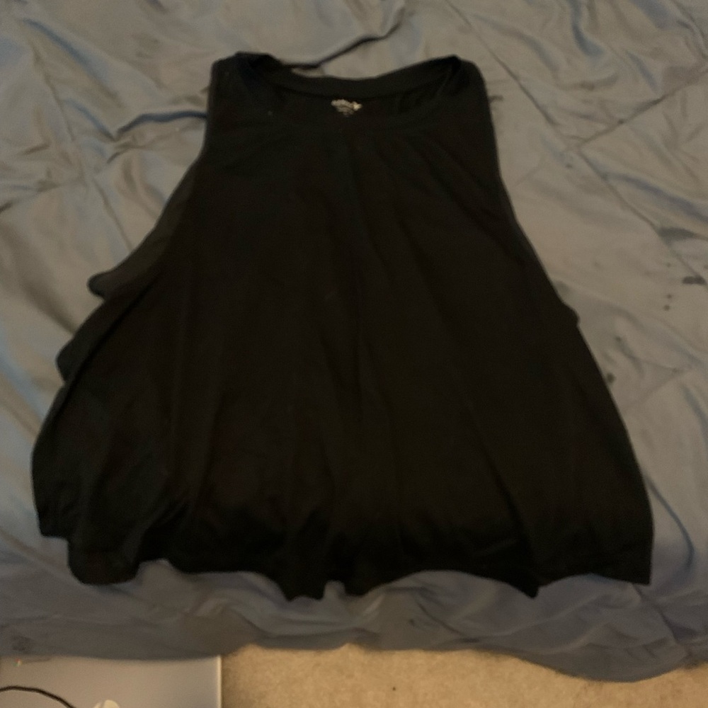 Old Navy Black Asymmetrical Sleeveless Tank Top